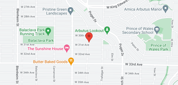 map of 2795 W 31ST AVENUE